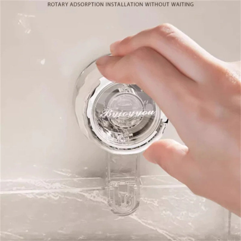 No-Drill Clear Wall Caddy: Borrfri, löstagbar, multifunktionell förvaring av trianglar och rektanglar
