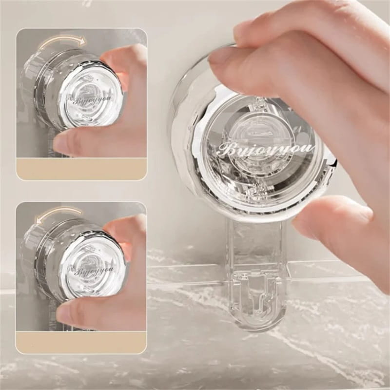 No-Drill Clear Wall Caddy: Borrfri, löstagbar, multifunktionell förvaring av trianglar och rektanglar