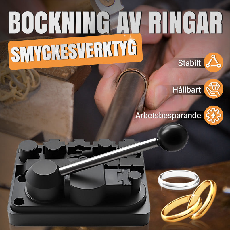 Bockningsjiggsats för metalltråd med justerbara verktyg
