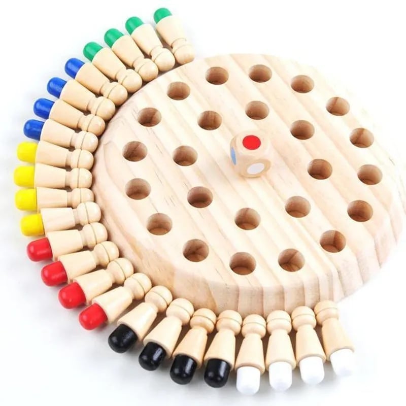 Gåvor till barn🎁Trä Memory Match Stick Chess