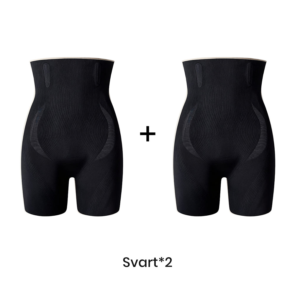 Högmidjade formande shorts med rumplyft