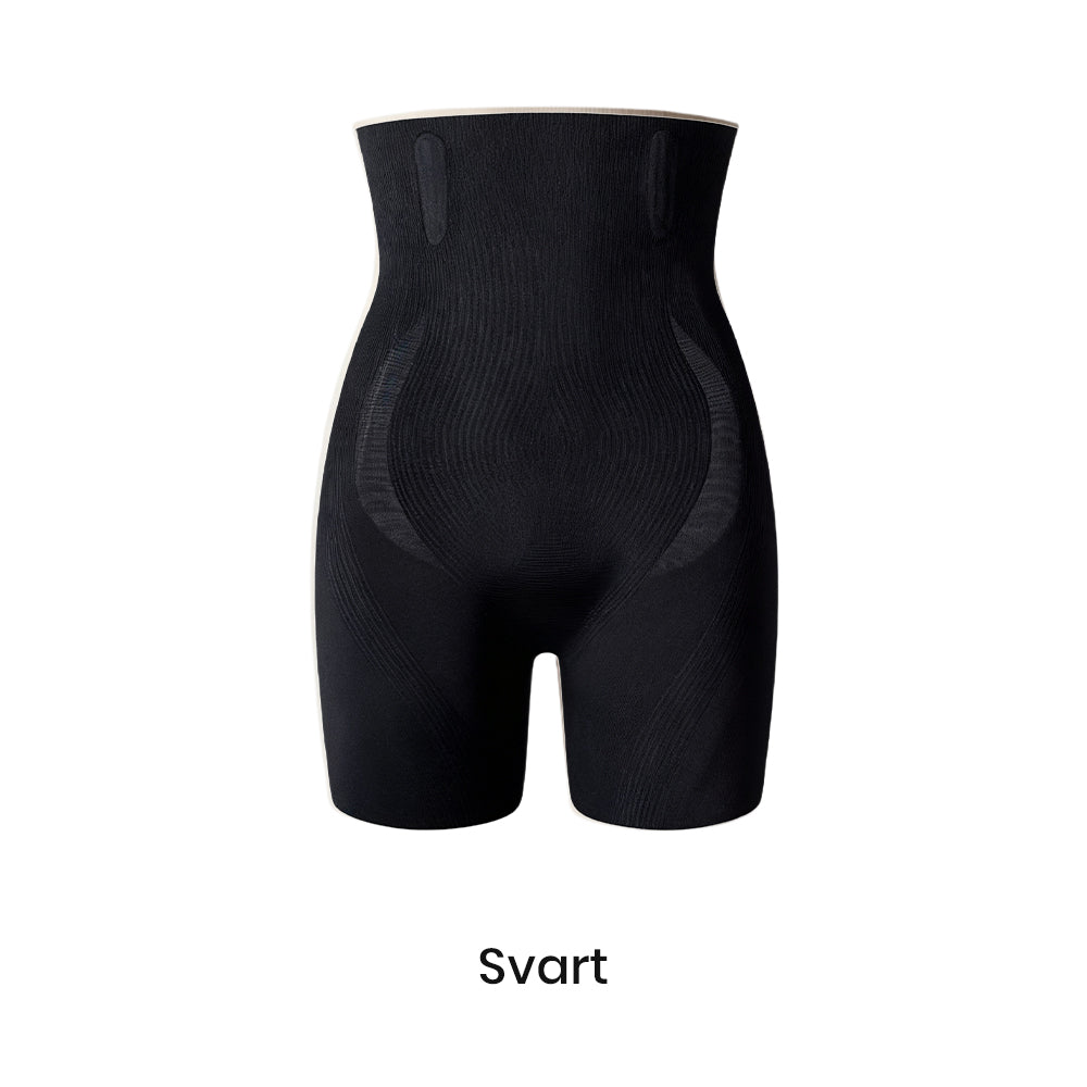 Högmidjade formande shorts med rumplyft