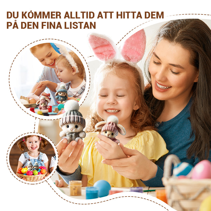 đ„Sista dagen 50% rabatt - HandgjordđHandgjord Mini Kanin KramđSöt PĂ„skpresent