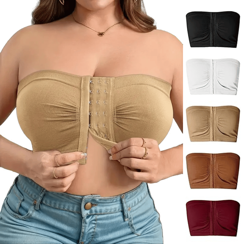 đSommarförsĂ€ljning 50% OFFđ„đPlus Size Strapless Front Buckle andningsbar bh