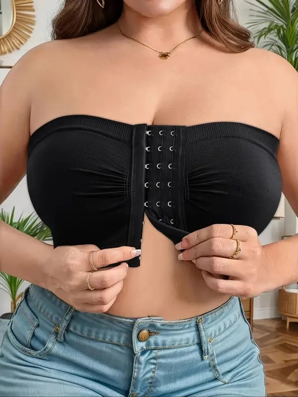 đSommarförsĂ€ljning 50% OFFđ„đPlus Size Strapless Front Buckle andningsbar bh