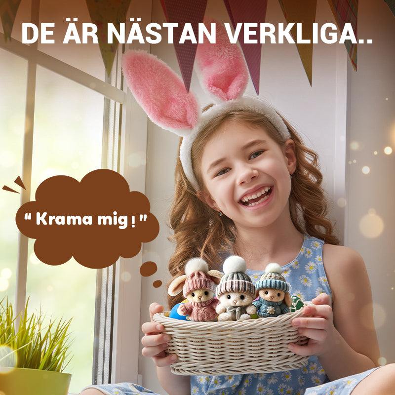 đ„Sista dagen 50% rabatt - HandgjordđHandgjord Mini Kanin KramđSöt PĂ„skpresent