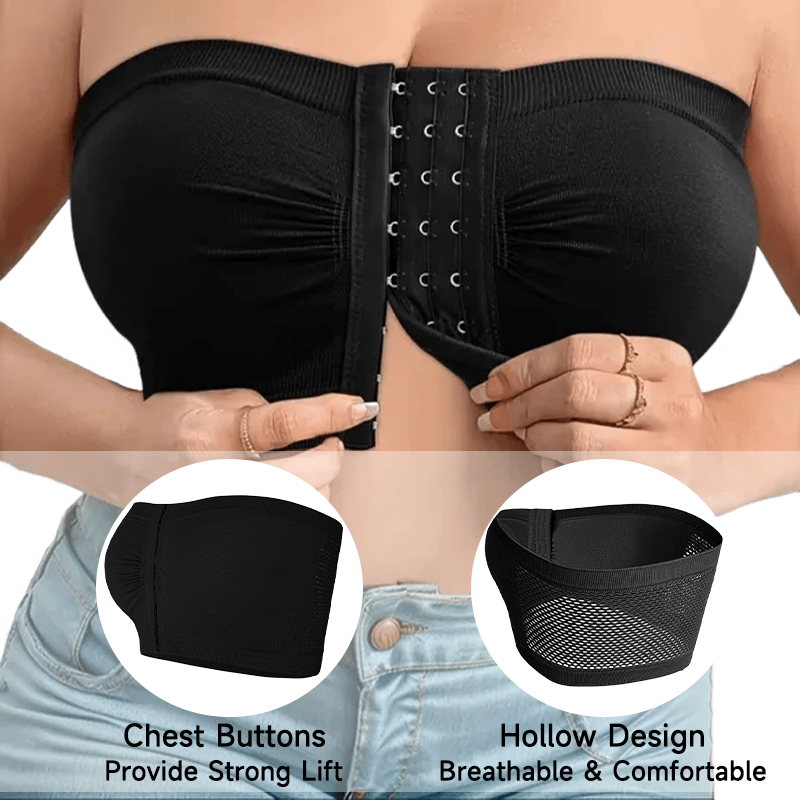 đSommarförsĂ€ljning 50% OFFđ„đPlus Size Strapless Front Buckle andningsbar bh