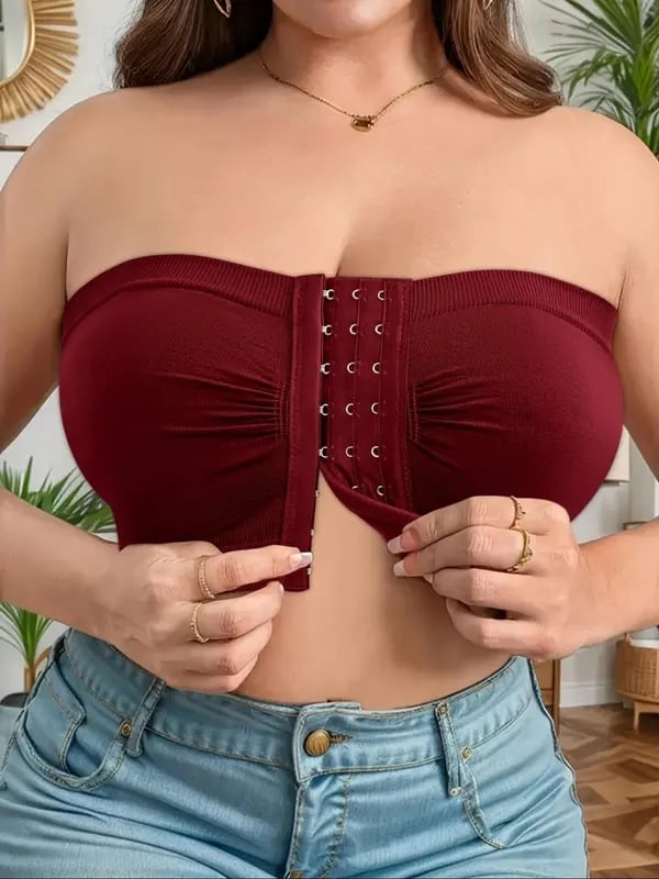 đSommarförsĂ€ljning 50% OFFđ„đPlus Size Strapless Front Buckle andningsbar bh