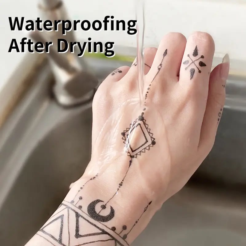 đ„TillfĂ€lliga tatueringsmĂ€rken för huden