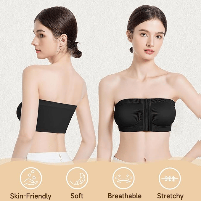 đSommarförsĂ€ljning 50% OFFđ„đPlus Size Strapless Front Buckle andningsbar bh
