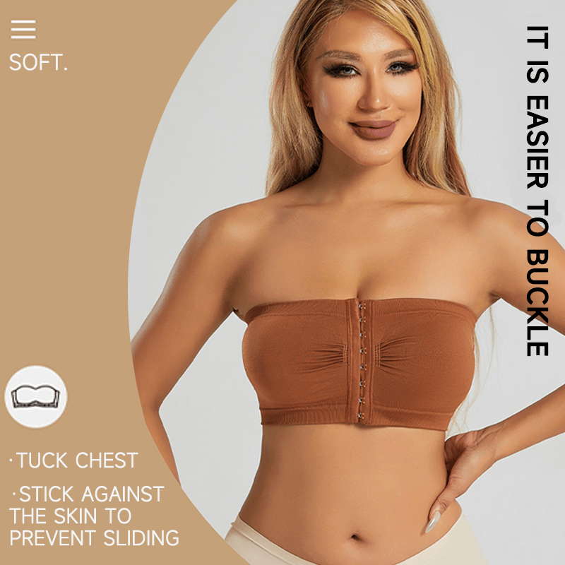 đSommarförsĂ€ljning 50% OFFđ„đPlus Size Strapless Front Buckle andningsbar bh