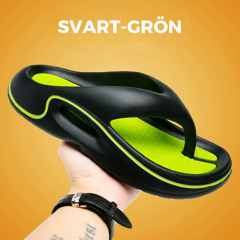 Bekväma Sommarsandaler Flip Flops Tjock Sula