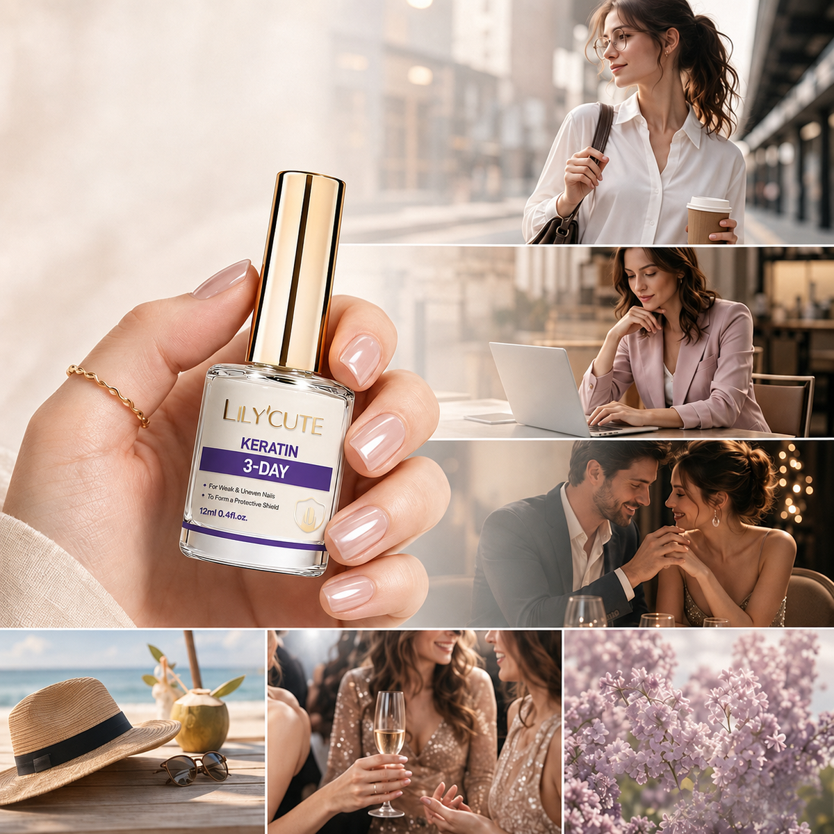 đąđą49% RABATT!! â°Lilac Glossy Mirror Nail StĂ€rkare