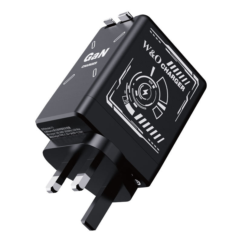 USB-C snabbladdningsstation med utdragbar kabel - Universell användning