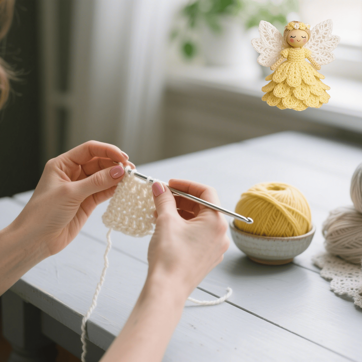 đ„Sista dagens rea 50% rabattđCrochet your own angel - komplett hantverkskit