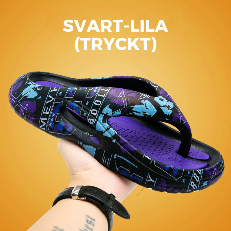 Bekväma Sommarsandaler Flip Flops Tjock Sula