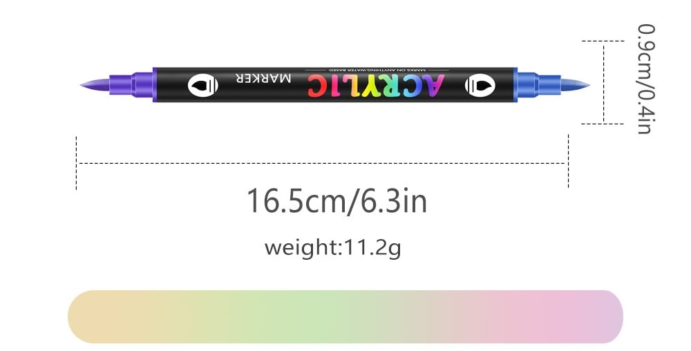 đ
JulförsĂ€ljning 50% rabatt!!đđ„Dual Tip akrylborste markörpenna