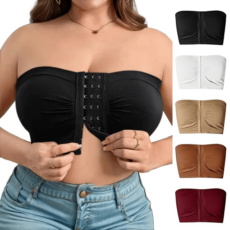 đSommarförsĂ€ljning 50% OFFđ„đPlus Size Strapless Front Buckle andningsbar bh