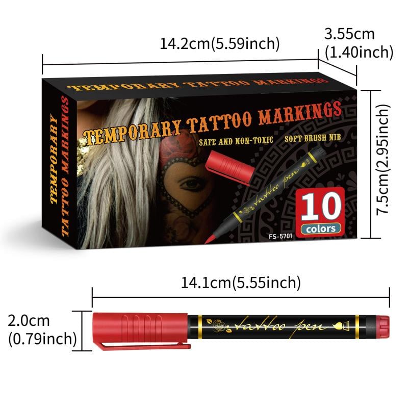 đ„TillfĂ€lliga tatueringsmĂ€rken för huden
