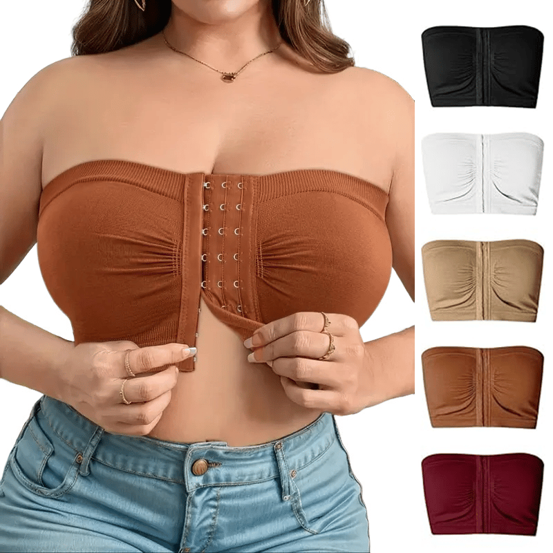 đSommarförsĂ€ljning 50% OFFđ„đPlus Size Strapless Front Buckle andningsbar bh