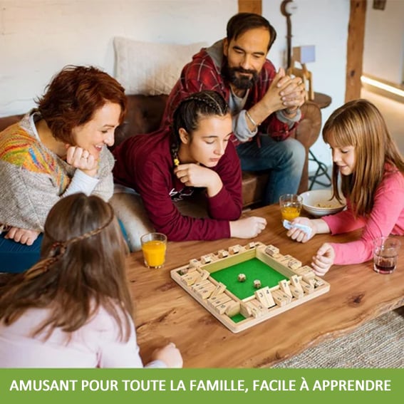 ROLIGA FAMILJESPEL-Shut The Box BrĂ€dspelđČ