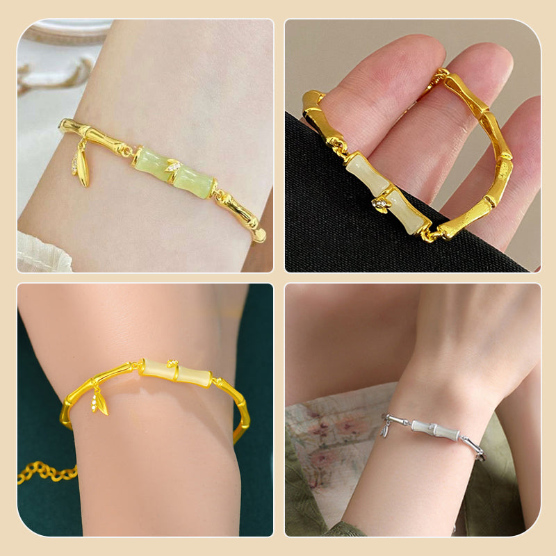 ✨Bambuarmband med kedja för kvinnor