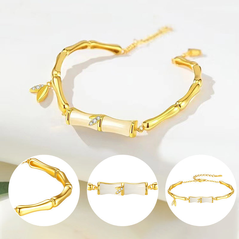 ✨Bambuarmband med kedja för kvinnor