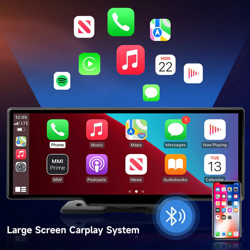 Trådlös röststyrning pekskärm instrumentbräda Carplay