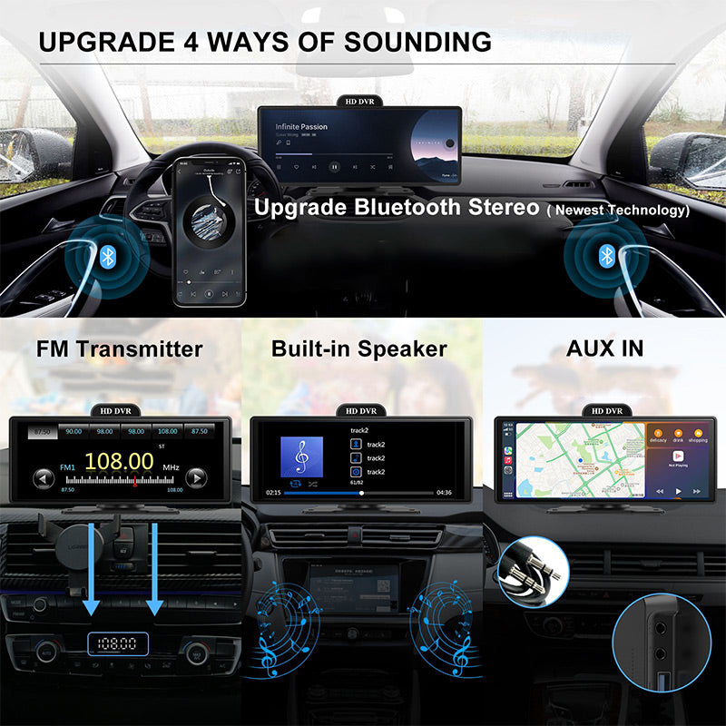 Trådlös röststyrning pekskärm instrumentbräda Carplay