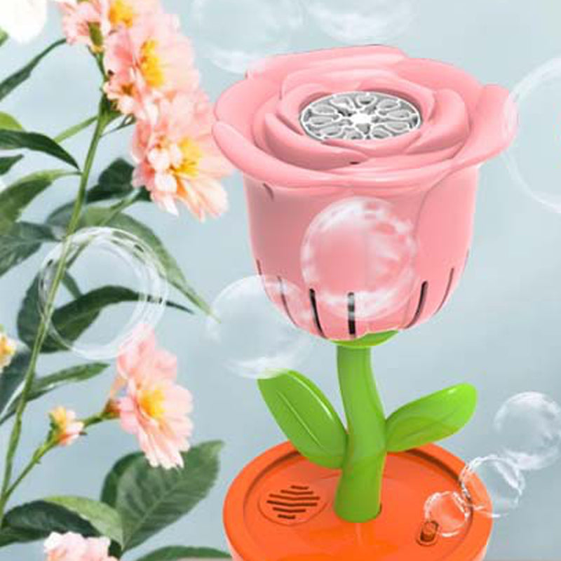 Automatisk Bubbelmaskin i Solrosform med Musik och Ljus