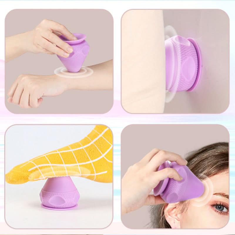 Elektrisk, handfri massageboll med sugfunktion för fascia