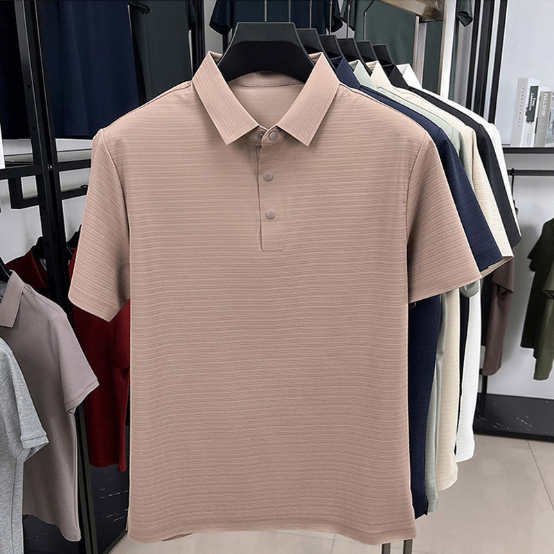 Herr Andningsbar Stretchig Golfskjorta