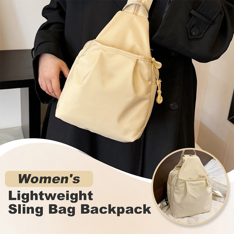 Lättviktsryggsäck med slingväska