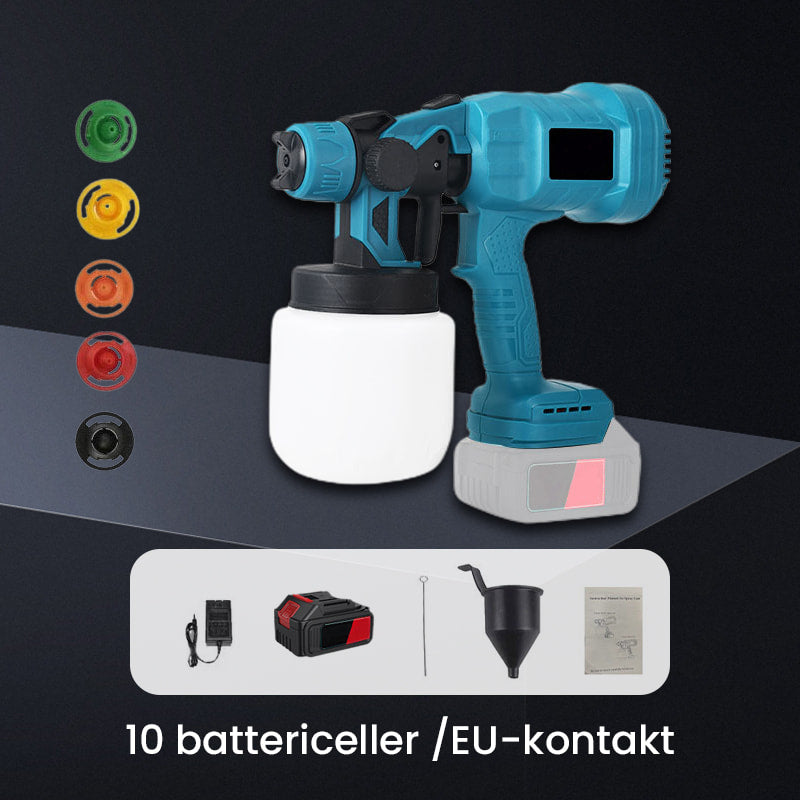 đš 50% RABATT! đ„ Sladdlös Elektrisk FĂ€rgspruta â 2026 Starkt Rekommenderad â JĂ€mn TĂ€ckning, Hög Effektivitet & LĂ€tt att Rengöra đ