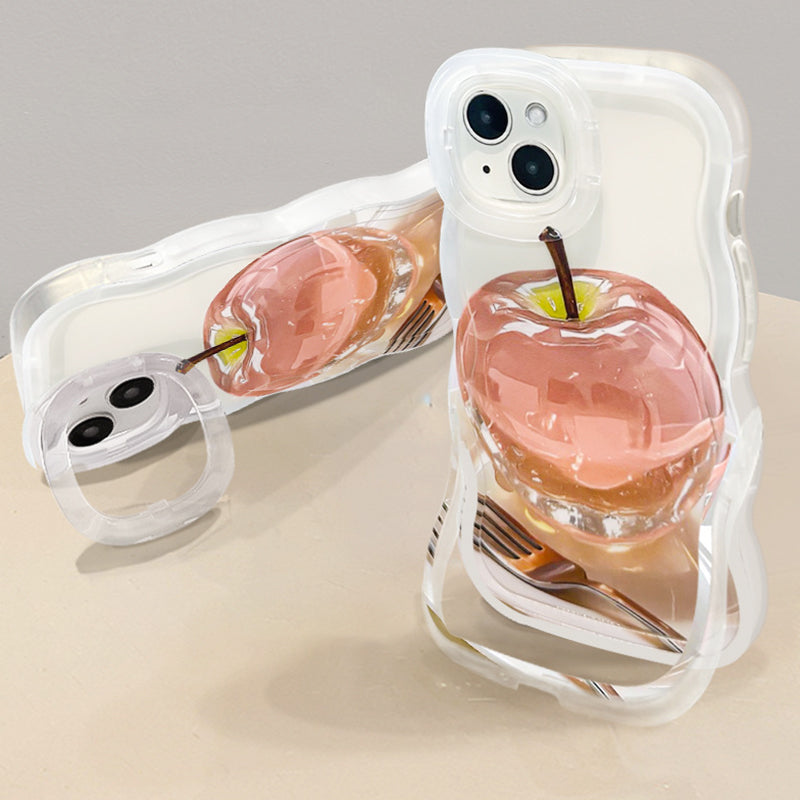 🔥 Hot Sale 50% OFF💕Apple Pattern Transparent Phone Case for iPhone