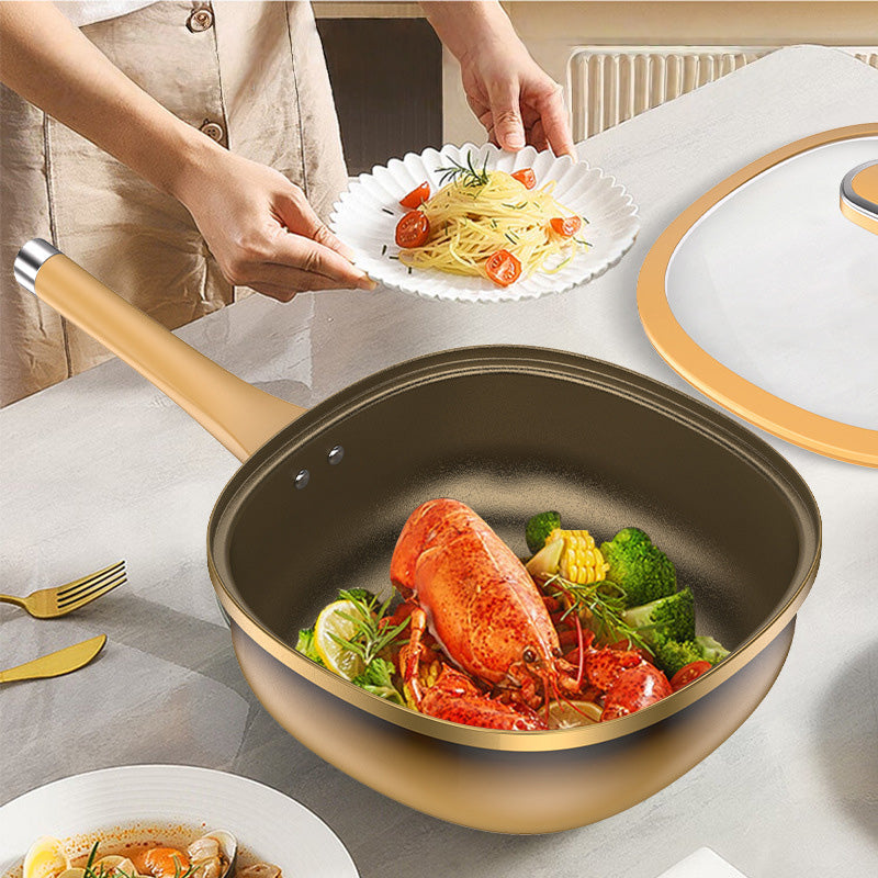 ⏰12-tums non-stick-gryta i titanlegering med lock