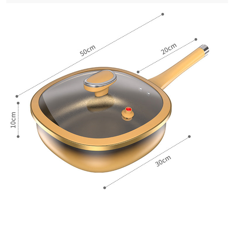 ⏰12-tums non-stick-gryta i titanlegering med lock