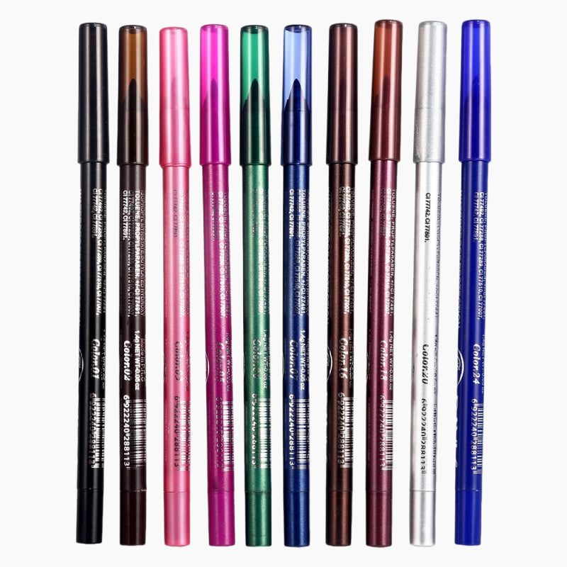 đ10 fĂ€rgade gelpennor för eyeliner