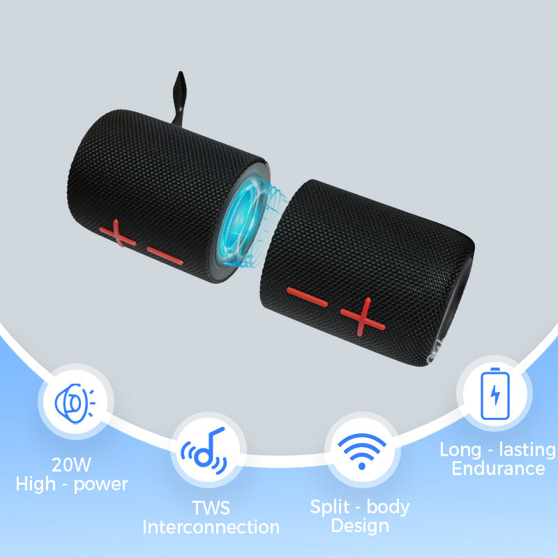 đ„2-i-1 magnetisk delbar Bluetooth-högtalare