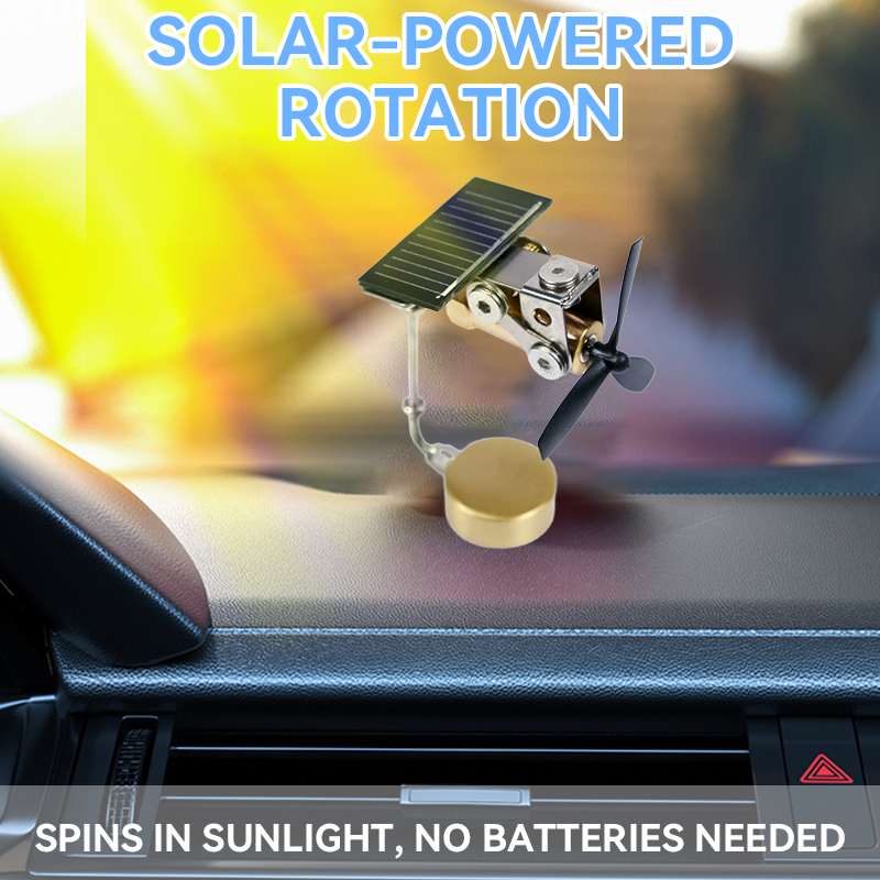 Solar Windmill Car Decorative Item