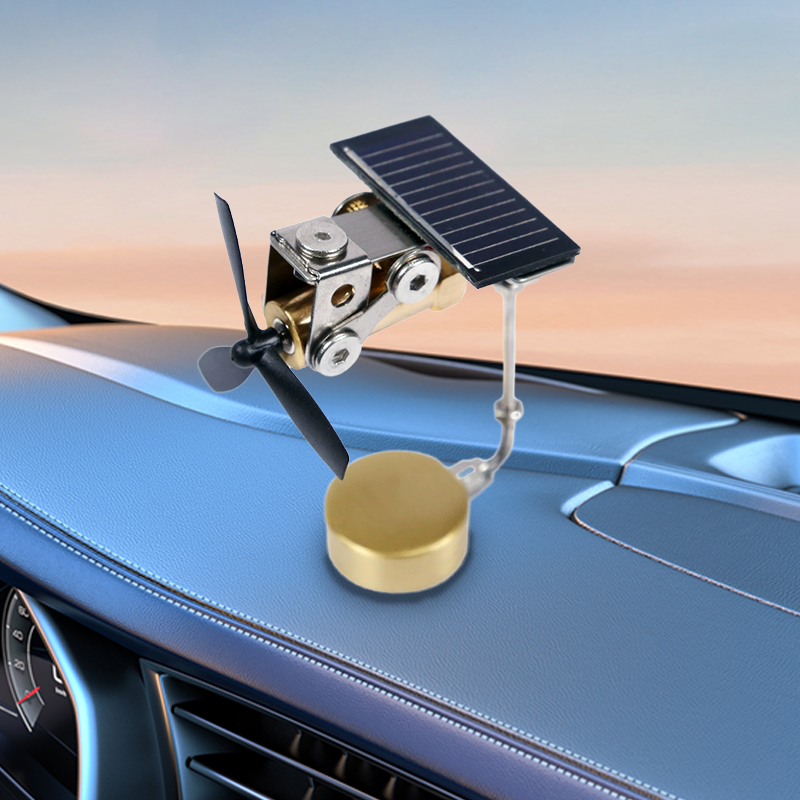 Solar Windmill Car Decorative Item