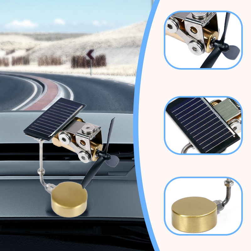 Solar Windmill Car Decorative Item