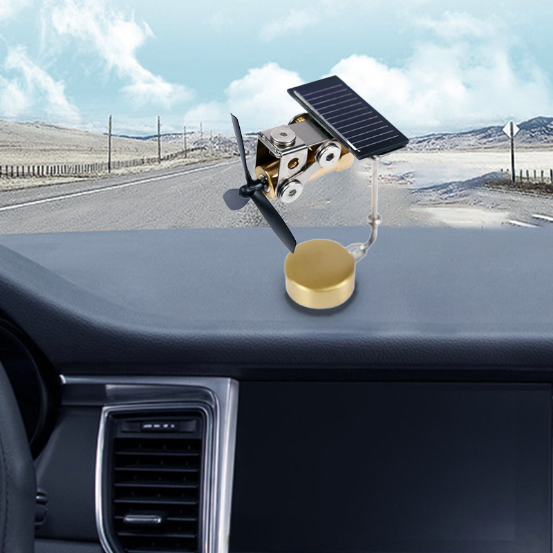 Solar Windmill Car Decorative Item