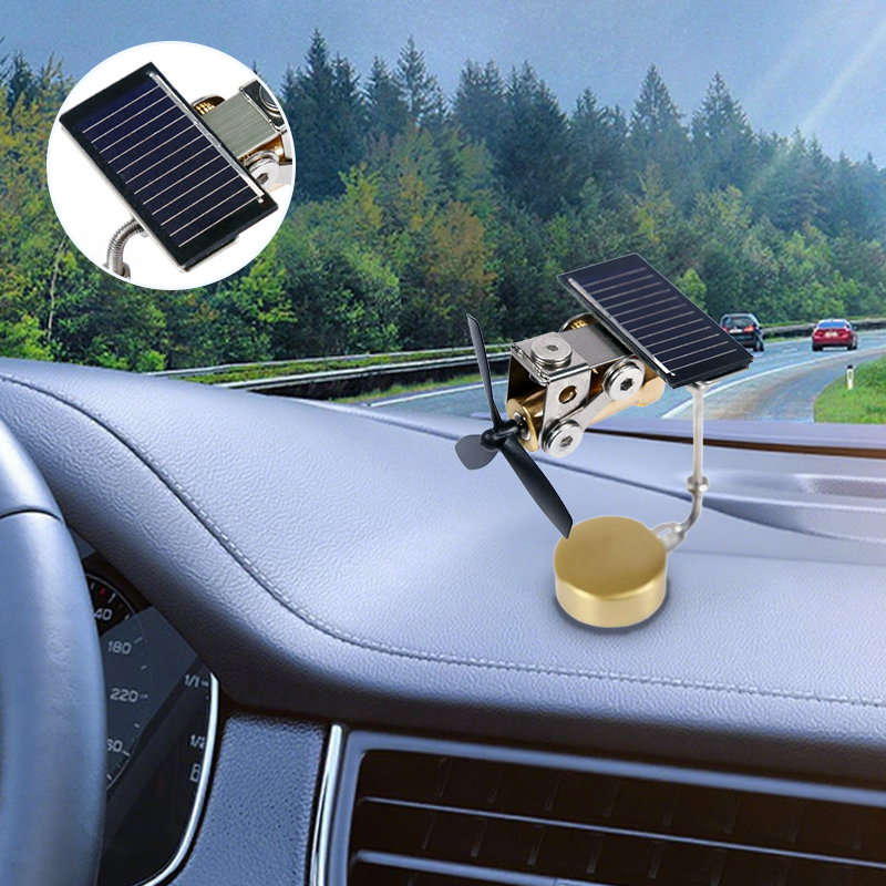Solar Windmill Car Decorative Item