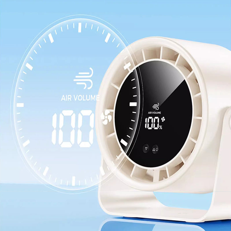 100-hastighet Mini tyst bordsfläkt med digital display