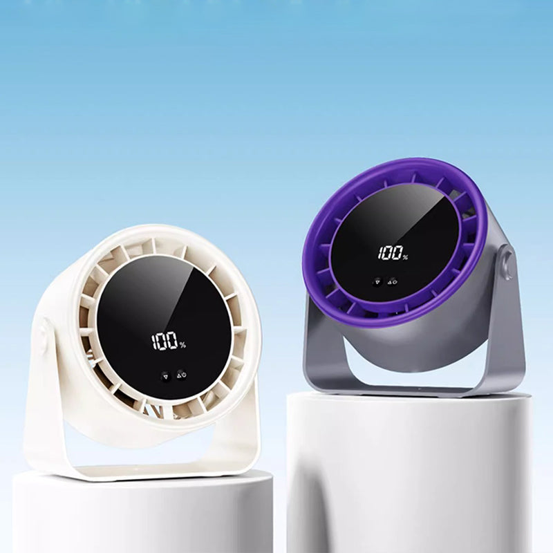 100-hastighet Mini tyst bordsfläkt med digital display