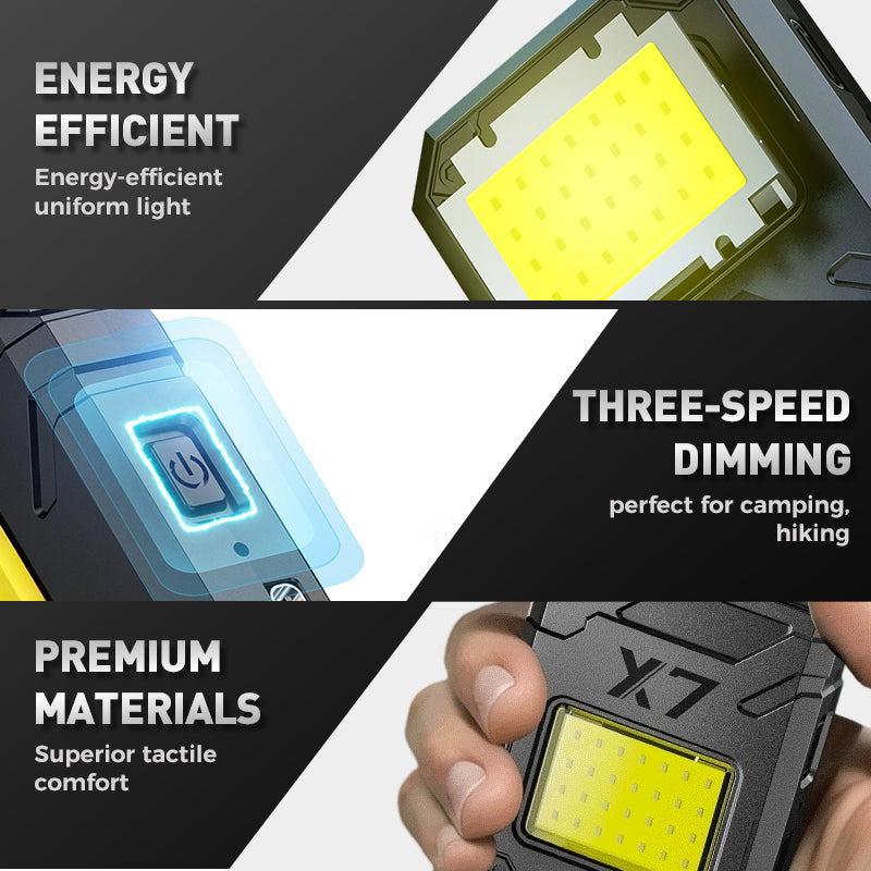 Rechargeable Lighter with COB Light & Keychain