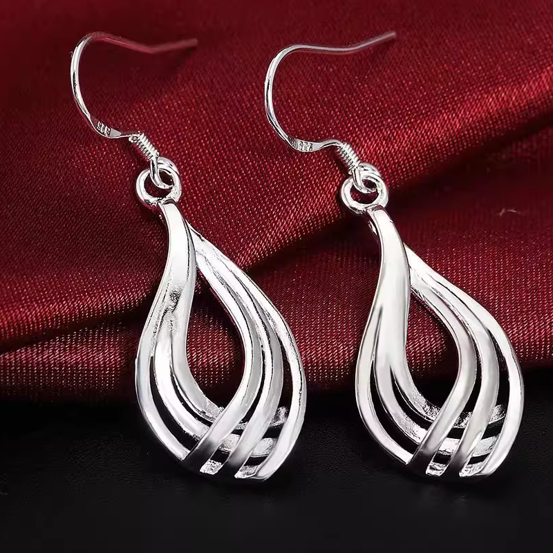 Minimalist Geometric Triple Hoop Earrings