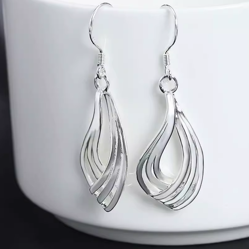 Minimalist Geometric Triple Hoop Earrings