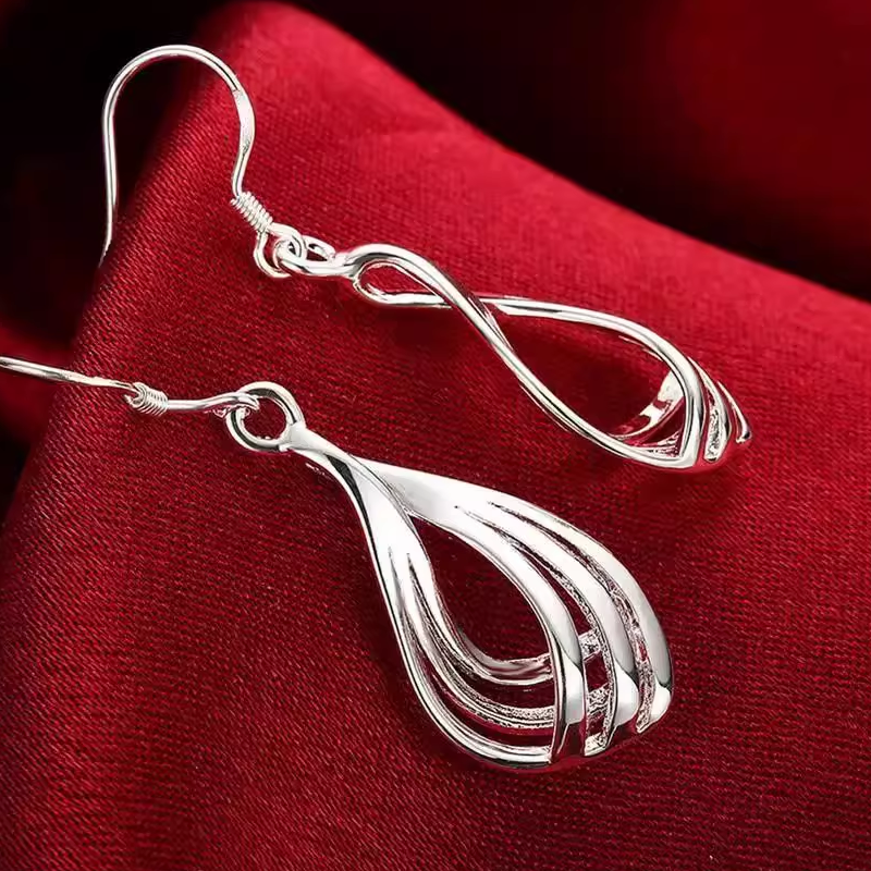 Minimalist Geometric Triple Hoop Earrings